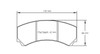 Pagid S2126 RST 5E Rear Brake Pads for Ford Mustang FP350S - S2126T5E001