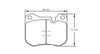 Pagid S4703 RSH 29E Brake Pads - S4703H29E01