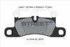 Pagid Racing Street+ Porsche Cayenne / VW Touareg 7P Rear Brake Pad Set - T8091SP2001