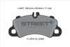 Pagid Racing Street+ Porsche Cayenne 9YA Front Brake Pad Set - T8271SP2001