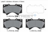 Pagid Racing Street+ Lexus LX / Toyota Land Cruiser Front Brake Pad Set - T8070SP2001