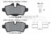 Pagid Racing Street+ Mini R55 / R56 / R57 / R58 / R59 Rear Brake Pad Set - T8066SP2001