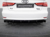 Maxton Rear Valance Audi A3 Sedan 8V Facelift (Version with single exhaust tips on one side)