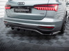 Maxton Central Rear Splitter (Vertical Bars) Audi A6 Allroad C8