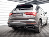 Maxton Central Rear Splitter (Vertical Bars) Audi Q3 S-Line F3