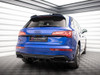 Maxton Central Rear Splitter (Vertical Bars) Audi Q5 S-Line SUV Mk2 Facelift