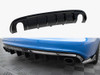 Maxton Rear Valance Audi A4 S-Line Sedan B8 (Version with single exhaust tips on both sides)