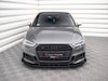 Maxton Street PRO Front Splitter V.1 + Flaps Audi S3 / A3 S-Line Sportback 8V Facelift