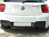 Maxton Central Rear Splitter (Vertical Bars) BMW 1 F20 / F21
