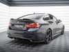 Maxton Central Rear Splitter (Vertical Bars) BMW 4 Coupe / Gran Coupe / Cabrio M-Pack F32 / F36 / F33