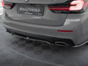 Maxton Central Rear Splitter (Vertical Bars) BMW 5 G30 / G31 Facelift