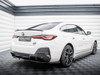 Maxton Central Rear Splitter (Vertical Bars) V.2 BMW i4 M-Pack G26