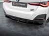 Maxton Central Rear Splitter (Vertical Bars) V.2 BMW i4 M-Pack G26