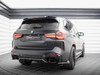Maxton Central Rear Splitter (Vertical Bars) BMW X3 M-Pack G01 Facelift