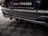 Maxton Central Rear Splitter (Vertical Bars) V.2 BMW X4 M40i G02