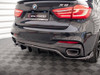 Maxton Central Rear Splitter (Vertical Bars) BMW X6 M Sport F16