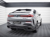 Maxton Central Rear Splitter (Vertical Bars) V.2 BMW X6 M-Pack G06 Facelift