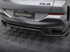 Maxton Central Rear Splitter (Vertical Bars) V.2 BMW X6 M-Pack G06 Facelift