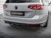 Maxton Rear Splitter (Vertical Bars) Volkswagen Passat R-Line B8 Facelift