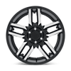 Black Rhino MESA MATTE BLACK W/ MACHINED FACE Alloy Wheel - 17X8.5 - 5X139.7 - CB: 78.1 - ET0