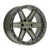 Black Rhino HENDERSON OLIVE DRAB GREEN W/ BLACK RING Alloy Wheel - 17X9 - 6X135 - CB: 87.1 - ET0