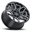 Black Rhino SHRAPNEL GLOSS BLACK W/ MILLED SPOKES Alloy Wheel - 17X9.5 - 5X127 - CB: 71.5 - ET-18