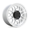 Black Rhino DELTA GLOSS SILVER WITH MIRROR FACE & LIP Alloy Wheel - 18X9.5 - 8X165.1 - CB: 125.1 - ET-18