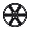 Black Rhino HAKA GLOSS BLACK W/ MILLED SPOKES Alloy Wheel - 20X8.5 - 6X114.3 - CB: 76.1 - ET30