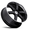 Black Rhino PONDORA GLOSS BLACK W/ MACHINE RING Alloy Wheel - 20X8.5 - 6X135 - CB: 87.1 - ET30