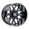Black Rhino GRIMLOCK GLOSS BLACK & MILLED Alloy Wheel - 20X9.5 - 8X180 - CB: 125.1 - ET12
