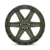 Black Rhino HENDERSON OLIVE DRAB GREEN W/ BLACK RING Alloy Wheel - 20X9.5 - 6X135 - CB: 87.1 - ET0