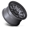 Black Rhino CALICO MATTE GUNMETAL WITH MATTE BLACK LIP Alloy Wheel - 17X8.5 - 5X127 - CB: 71.5 - ET0