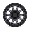Black Rhino CALICO MATTE GUNMETAL WITH MATTE BLACK LIP Alloy Wheel - 20X9 - 5X127 - CB: 71.5 - ET0