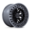 Black Rhino ALPHA MATTE BLACK WITH GUNMETAL LIP Alloy Wheel - 17X9 - 6X135 - CB: 87.1 - ET0