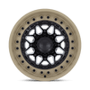 Black Rhino ALPHA MATTE BLACK WITH SAND LIP Alloy Wheel - 20X10 - 6X139.7 - CB: 106.1 - ET-18