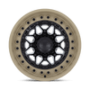 Black Rhino ALPHA MATTE BLACK WITH SAND LIP Alloy Wheel - 20X10 - 8X165.1 - CB: 125.1 - ET-18