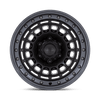 Black Rhino SAHARA MATTE BLACK W/ GUNMETAL LIP Alloy Wheel - 17X9 - 6X114.3 - CB: 66.06 - ET-12