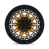 Black Rhino TUSK MATTE GOLD MACHINED RING W/ BLACK ROCK GUARD Alloy Wheel - 17X8.5 - 6X114.3 - CB: 66.06 - ET0