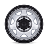 Black Rhino VOYAGER SILVER MACHINED FACE W/ MATTE BLACK LIP Alloy Wheel - 17X8.5 - 5X127 - CB: 71.5 - ET-10