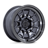Black Rhino MONDO MATTE GUNMETAL W/ GLOSS GRAY LIP Alloy Wheel - 17X8.5 - 6X139.7 - CB: 106.1 - ET-10