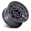 Black Rhino MONDO MATTE GUNMETAL W/ GLOSS GRAY LIP Alloy Wheel - 18X9 - 6X139.7 - CB: 106.1 - ET12
