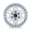 Black Rhino BAHARI GLOSS SILVER W/ MACHINED FACE Alloy Wheel - 17X8.5 - 6X139.7 - CB: 106.1 - ET25
