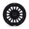 Black Rhino RIVAL MATTE BLACK W/ GLOSS BLACK LIP Alloy Wheel - 17X9 - 6X135 - CB: 87.1 - ET-12