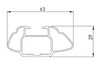 Summit Premium Roof Tent Compatible Aluminium Multi-Fit Roof Bar System - 1.15m - Fix Point - SURT-001