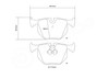 Rear Brembo Sport HP2000 Brake Pads for BMW E38 / E46 / E53 / E83 Rear Brembo Sport HP2000 Brake Pads for BMW E38 / E46 / E53 / E83