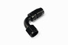 Black AN-10 Swivel 90 Degree Oil Cooler Fitting