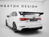 Maxton Carbon Spoiler With External Brackets Uprights Audi A3 / A3 S-Line / S3 / RS3 Sedan 8V / 8V Facelift