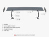 Maxton Carbon Spoiler With External Brackets Uprights BMW M3 G80 / M340i G20 / 3 M-Pack G20 / 3 Standard G20