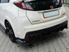 Maxton Rear Side Splitters Honda Civic IX Type R