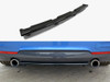 Maxton Central Rear Splitter (Vertical Bars) BMW 4 Coupe / Gran Coupe / Cabrio M-Pack F32 / F36 / F33
